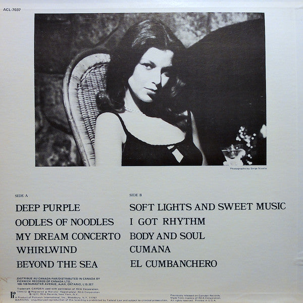 Percy Faith & His Orchestra : Soft Lights And Sweet Music (LP, Album, RE)