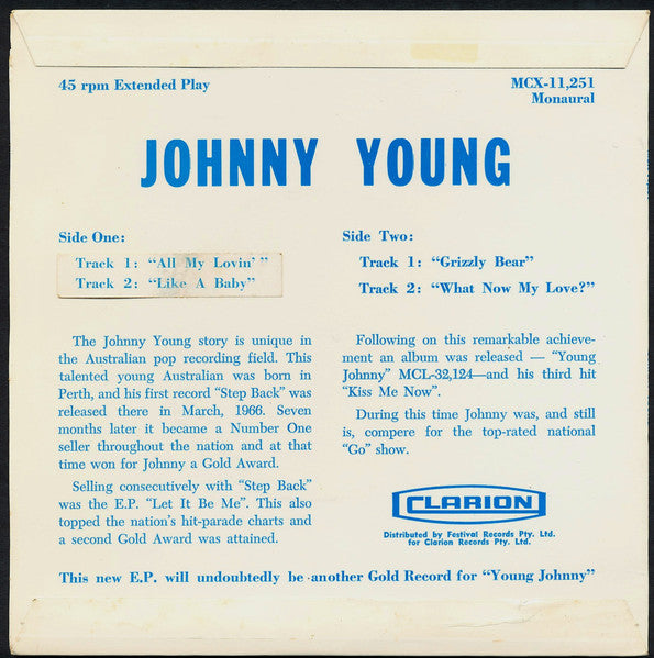 Johnny Young : Johnny Young (7", EP)