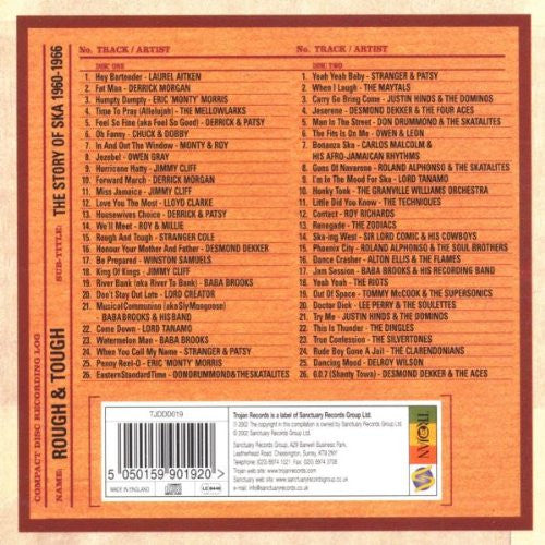 Various : Rough & Tough (The Story Of Ska 1960-1966) (2xCD, Comp)