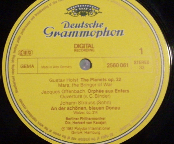 Herbert von Karajan, Berliner Philharmoniker : Karajan • Digital (LP, Comp, Dig)