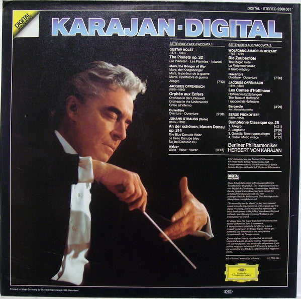 Herbert von Karajan, Berliner Philharmoniker : Karajan • Digital (LP, Comp, Dig)