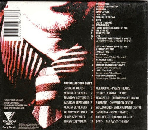 Darren Hayes : Spin (Australian Tour Edition) (2xCD, Album, Enh)