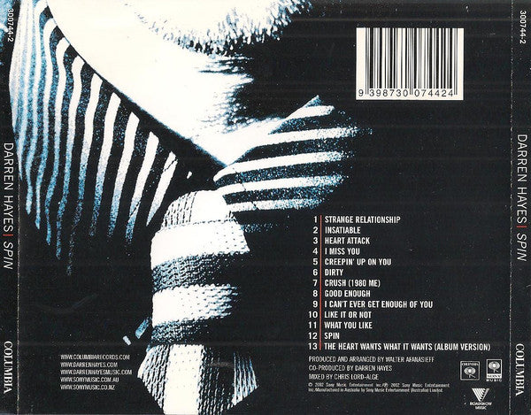 Darren Hayes : Spin (Australian Tour Edition) (2xCD, Album, Enh)