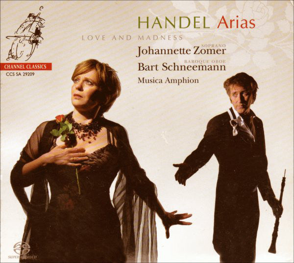 Handel* - Johannette Zomer • Bart Schneemann • Musica Amphion : Arias (Love And Madness) (SACD, Hybrid, Multichannel, Album, DSD)