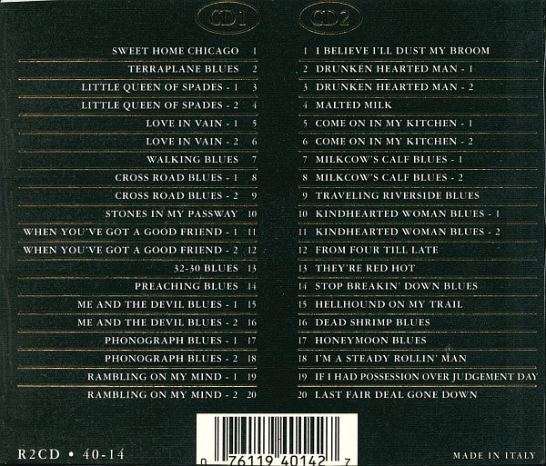 Robert Johnson : The Gold Collection: 40 Classic Performances (2xCD, Comp)
