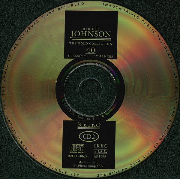 Robert Johnson : The Gold Collection: 40 Classic Performances (2xCD, Comp)