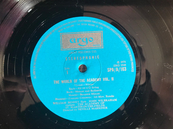 The Academy Of St. Martin-in-the-Fields Directed By Neville Marriner* : The World Of The Academy Vol. II (LP, Comp)