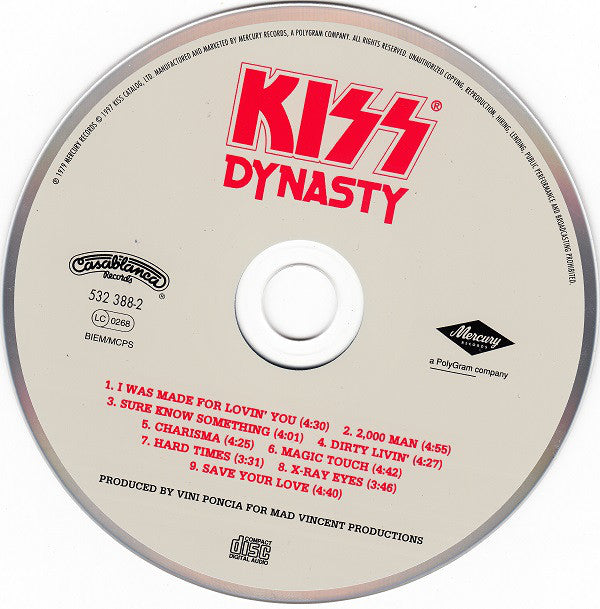 Kiss : Dynasty (CD, Album, RE, RM)