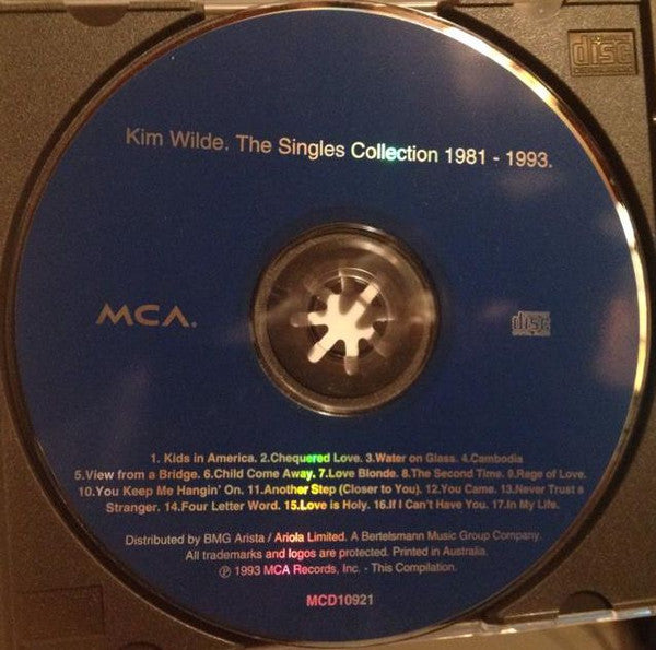 Kim Wilde : The Singles Collection 1981-1993. (CD, Comp, RP)