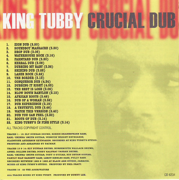King Tubby : Crucial Dub (CD, Comp)