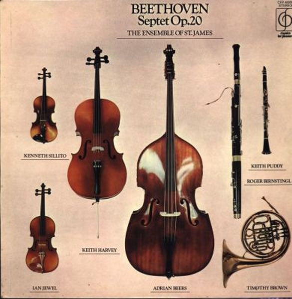 The Ensemble Of St. James : Beethoven - Septet In Eb Major, Op.20 (LP, Album)