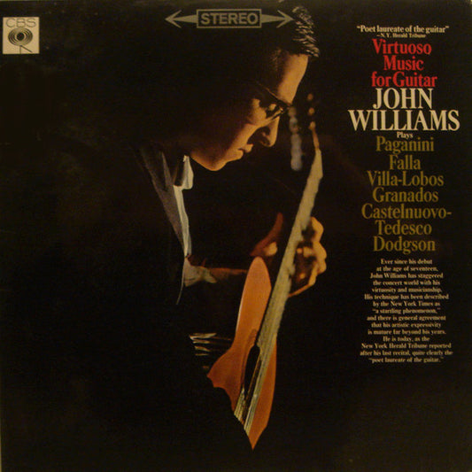 John Williams (7) : Virtuoso Music For Guitar (LP, Album)
