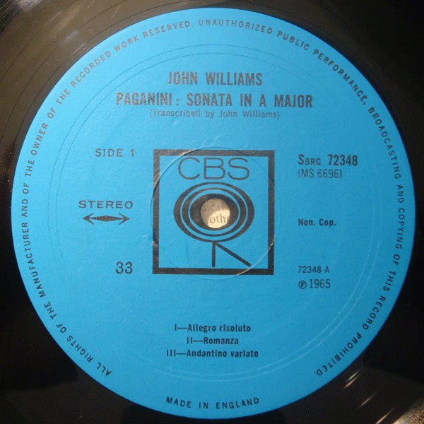 John Williams (7) : Virtuoso Music For Guitar (LP, Album)