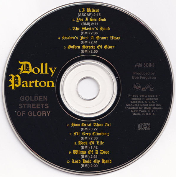 Dolly Parton : Golden Streets Of Glory (CD, Album, RE, RM)