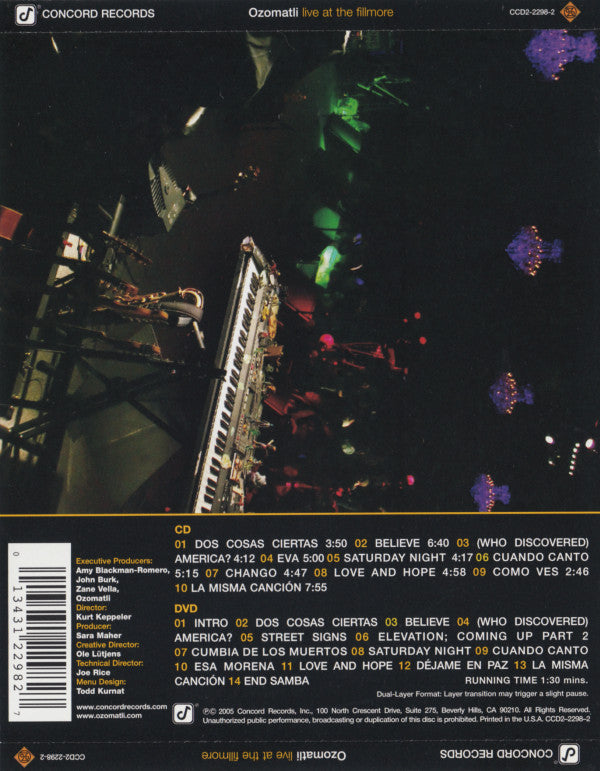 Ozomatli : Live At The Fillmore (CD + DVD)