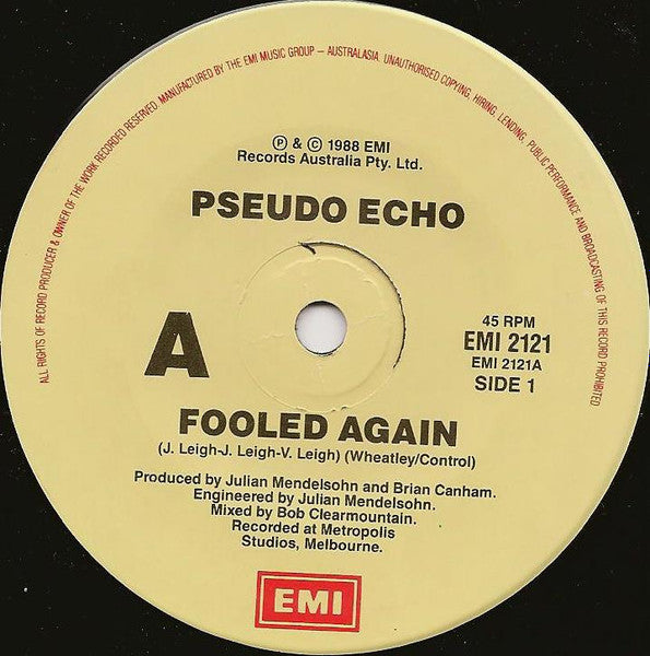 Pseudo Echo : Fooled Again (7", Single)