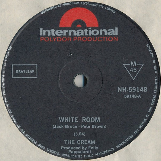 The Cream* : White Room (7", Single)