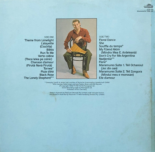 Gheorghe Zamfir : The Flutes Of Pan (20 Original Songs) (LP, Comp)