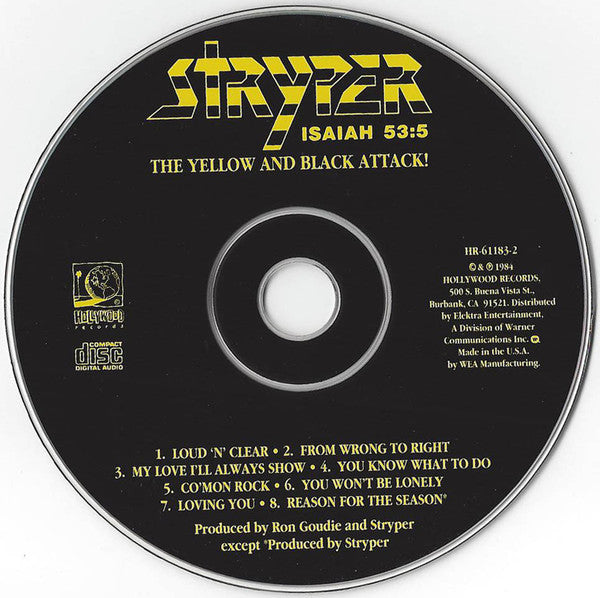 Stryper : The Yellow And Black Attack (CD, Album, RE)
