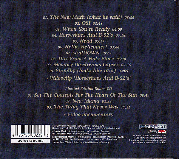 OSI : Office Of Strategic Influence (CD, Album + CD + Enh, Ltd, Dig)