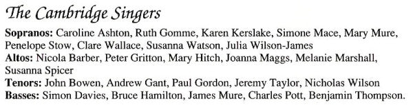 John Rutter - The Cambridge Singers And City Of London Sinfonia : Fancies (CD)