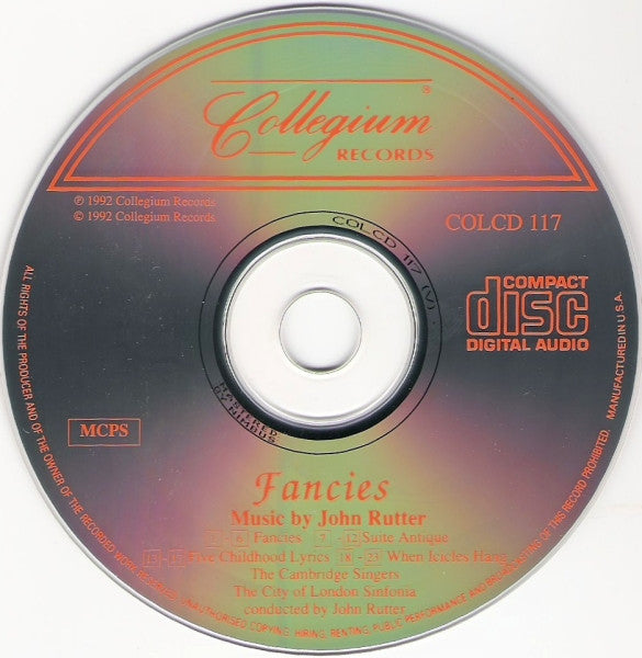 John Rutter - The Cambridge Singers And City Of London Sinfonia : Fancies (CD)
