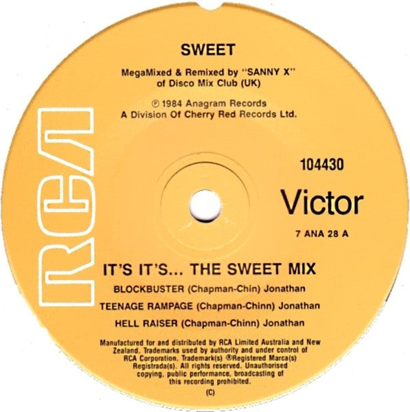 The Sweet : It's It's...The Sweet Mix (7", Single)