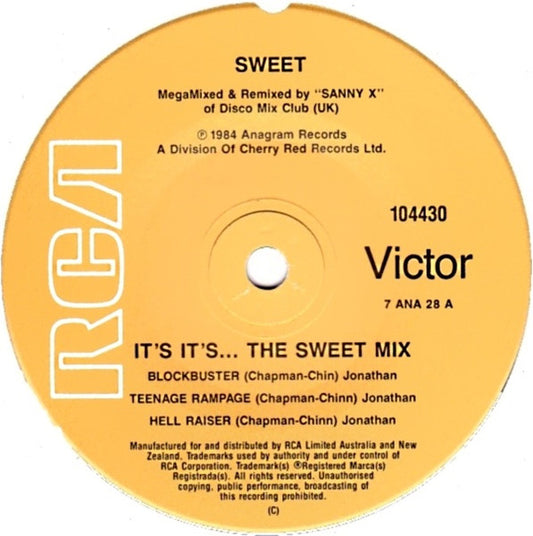 The Sweet : It's It's...The Sweet Mix (7", Single)
