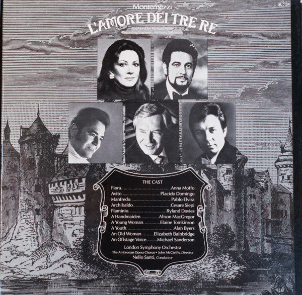 Montemezzi*  - Anna Moffo, Placido Domingo, Pablo Elvira, Cesare Siepi, Ryland Davies, London Symphony Orchestra , Conductor Nello Santi : L'Amore Dei Tre Re (2xLP + Box)