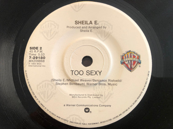 Sheila E. : The Belle Of St. Mark (7", Single)