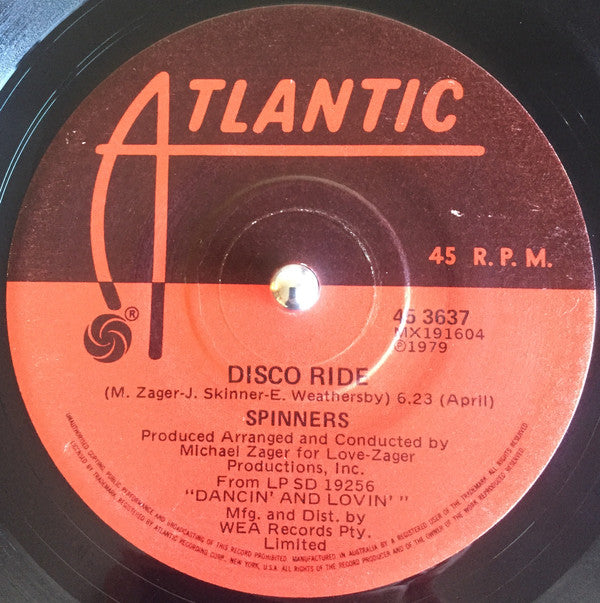 Spinners : Working My Way Back To You (7", Single)