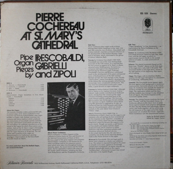 Pierre Cochereau : At St. Mary's Cathedral (LP, Album)