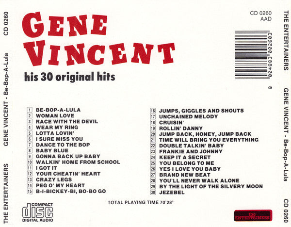 Gene Vincent : Be-Bop-A-Lula (CD, Comp)