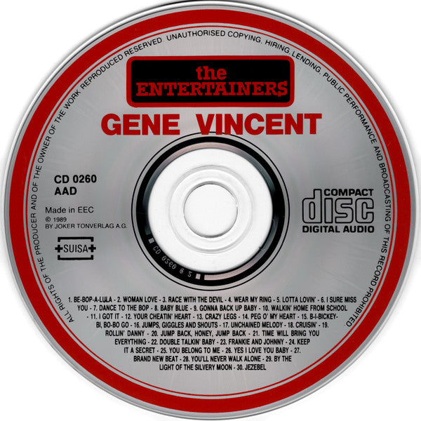Gene Vincent : Be-Bop-A-Lula (CD, Comp)