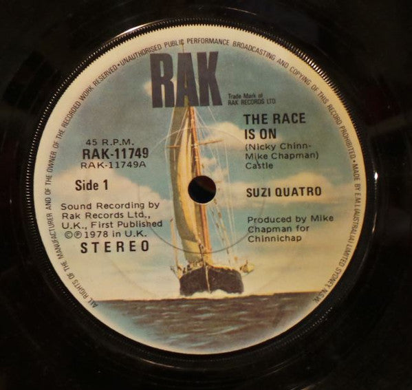 Suzi Quatro : The Race Is On (7", Single)