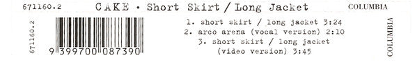 Cake : Short Skirt / Long Jacket (CD, Maxi, Enh)