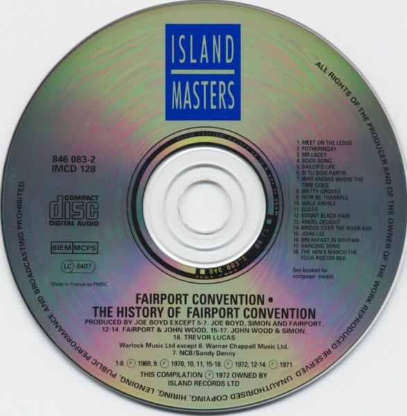 Fairport Convention : The History Of Fairport Convention (CD, Comp, RE)