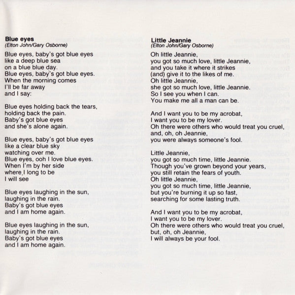 Elton John : Love Songs (CD, Comp)