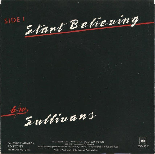 Uncanny X-Men : Start Believing (7", Single)
