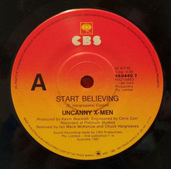 Uncanny X-Men : Start Believing (7", Single)