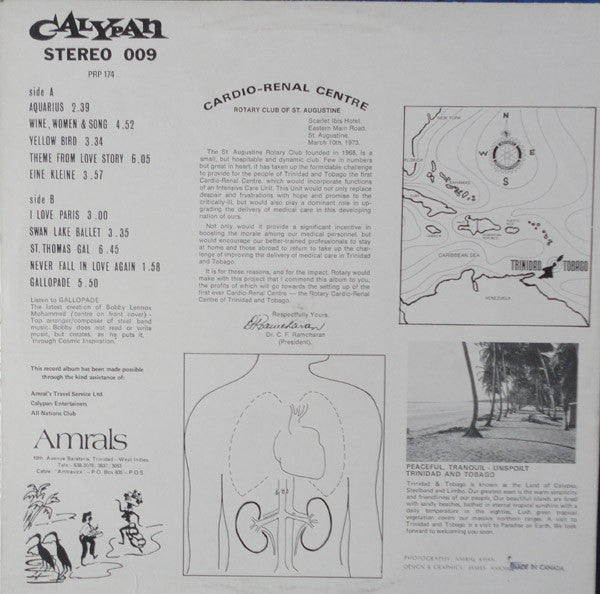 Trinidad Cavaliers Steel Orchestra* : Amral's Trinidad Cavaliers (LP, Album)