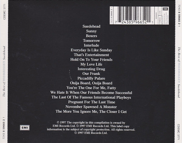 Morrissey : Suedehead - The Best Of Morrissey (CD, Comp)