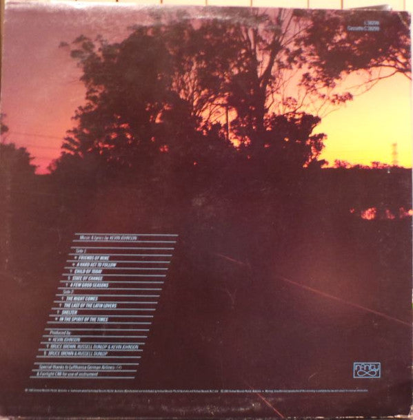 Kevin Johnson (5) : In The Spirit Of The Times (LP, Album)