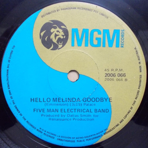 Five Man Electrical Band : Signs (7", Single)