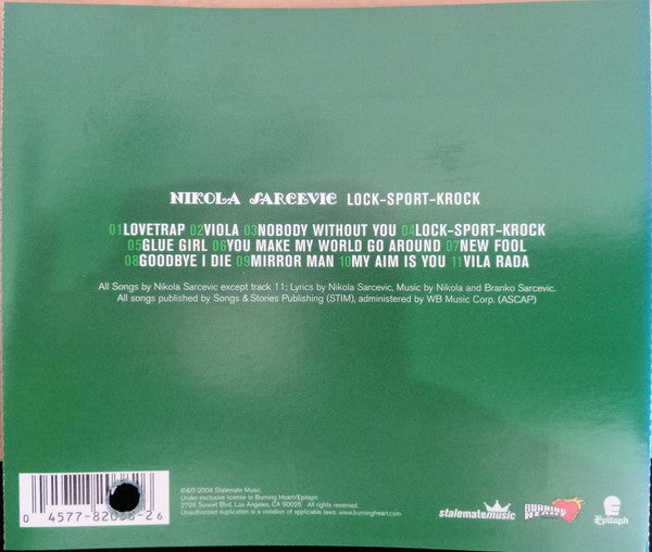 Nikola Sarcevic : Lock-Sport-Krock (CD, Album)