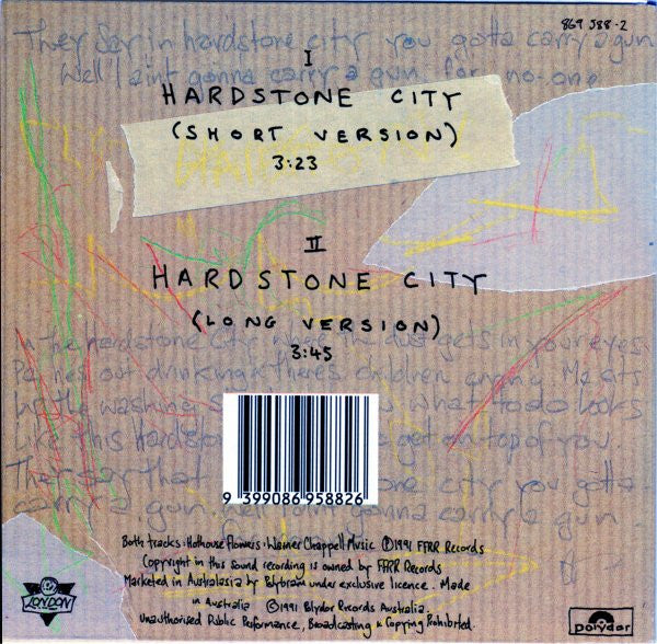 Hothouse Flowers : Hardstone City (CD, Single)