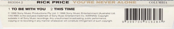 Rick Price : You're Never Alone (CD, Single)
