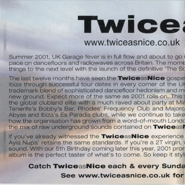 DJ Omar (4) And Steve 'Smooth' Sutherland* : Twice As Nice (The Sounds Of Ayia Napa) (CD, Mixed)