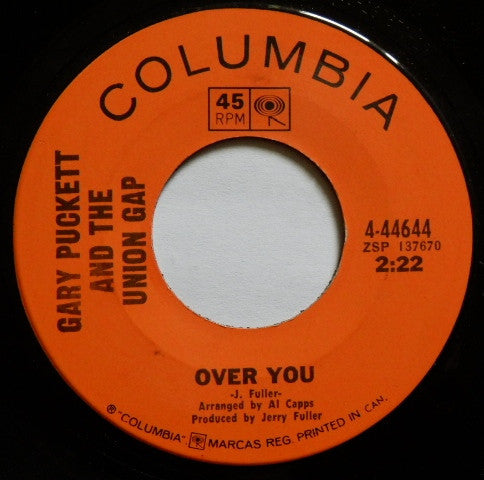 Gary Puckett And The Union Gap* : Over You (7", Single)
