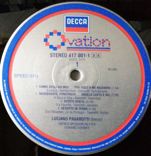 Luciano Pavarotti : Verdi & Donizetti Arias (LP)